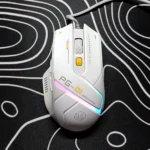 Inphic PG-01 Wired RGB Gaming Mouse – 12800 DPI, 1000Hz Polling Rate, Programmable Buttons (White)