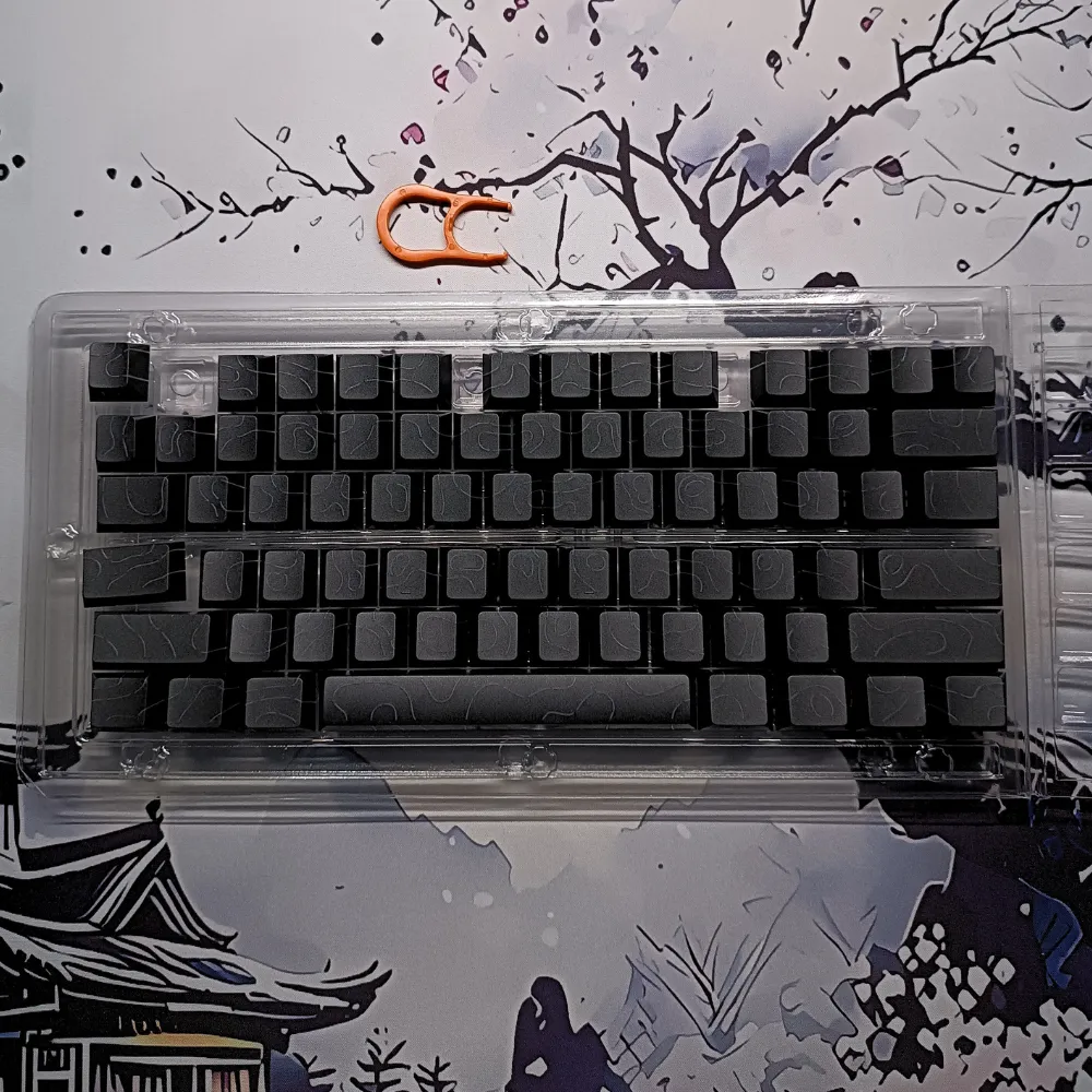 1_result Contour Black PBT Keycaps – 100 Keys OEM Profile Mechanical Keyboard Keycap Set (MX Compatible) - Image 1