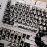 Speak in Black Keycaps – 122 Keys MDA Profile PBT+PC Keycap Set | MX Compatible Mechanical Keyboard Keycaps (ANSI Layout) - Image 2