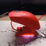 ATTACK SHARK X1 Tri-Mode Gaming Mouse – PAW3395PRO Sensor, RGB Touchpad Charging Dock, Omron Switches, 40000 DPI, Ultra-Light 53g, Bluetooth / 2.4G / Wired (Red) - Image 2