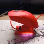 ATTACK SHARK X1 Tri-Mode Gaming Mouse – PAW3395PRO Sensor, RGB Touchpad Charging Dock, Omron Switches, 40000 DPI, Ultra-Light 53g, Bluetooth / 2.4G / Wired (Red) - Image 2