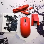 ATTACK SHARK X1 Tri-Mode Gaming Mouse – PAW3395PRO Sensor, RGB Touchpad Charging Dock, Omron Switches, 40000 DPI, Ultra-Light 53g, Bluetooth / 2.4G / Wired (Red) - Image 3