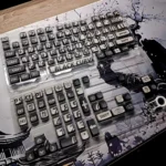 Speak in Black Keycaps – 122 Keys MDA Profile PBT+PC Keycap Set | MX Compatible Mechanical Keyboard Keycaps (ANSI Layout) - Image 3