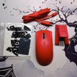 ATTACK SHARK X1 Tri-Mode Gaming Mouse – PAW3395PRO Sensor, RGB Touchpad Charging Dock, Omron Switches, 40000 DPI, Ultra-Light 53g, Bluetooth / 2.4G / Wired (Red) - Image 3