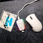 ATTACK SHARK V3PRO Ultra-Light Gaming Mouse – 25000 DPI, PAW3311 Sensor, 1000Hz, Tri-Mode with RGB Charging Dock (White) - Image 3