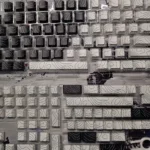 Black & White Contour Lines Keycaps – 145 Keys Cherry Profile PBT Keycap Set for Mechanical Keyboard (MX Compatible, ANSI Layout) - Image 3