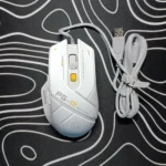 Inphic PG-01 Wired RGB Gaming Mouse – 12800 DPI, 1000Hz Polling Rate, Programmable Buttons (White) - Image 4