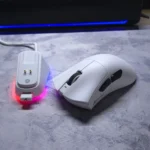 ATTACK SHARK V3PRO Lightweight Gaming Mouse – 25000 DPI, PAW3311 Sensor, 1000Hz, Tri-Mode with RGB Charging Dock (White)