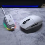 ATTACK SHARK G3PRO Wireless Tri-Mode Gaming Mouse with RGB Charging Dock – 25000 DPI, PixArt PAW3311, Lightweight (White)