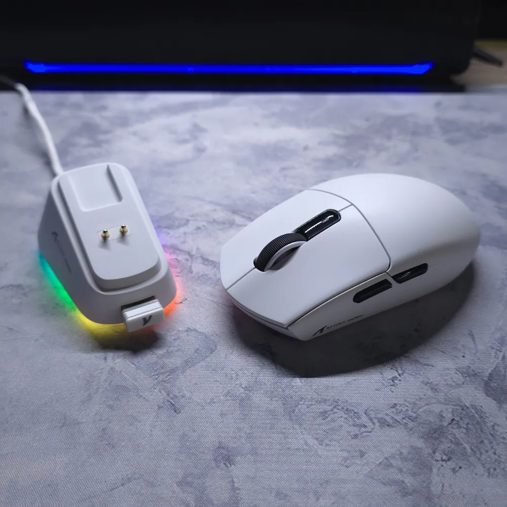 5_result ATTACK SHARK G3PRO Wireless Tri-Mode Gaming Mouse with RGB Charging Dock – 25000 DPI, PixArt PAW3311, Lightweight (White) - Image 1