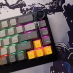 AJAZZ AK690 68-Key Mechanical Keyboard – Hot-Swappable, Ergonomic Design, Multi-Color Backlight, Volume Knob, Meilade MC Switch, Plug & Play - Image 2