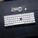 K61 60% Mechanical Keyboard – Blue Switch, RGB Backlight, Wired Compact Gaming Keyboard (White) - Image 3