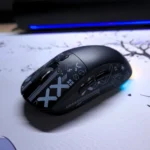 HXSJ T90 RGB Wireless Gaming Mouse – Tri-Mode BT5.3/2.4G/Wired Wireless Mouse, 3600 DPI, 1000Hz (Wired) with Rechargeable Battery (Black)
