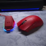 ATTACK SHARK X11 Wireless Gaming Mouse – PAW3311 Sensor, RGB Charging Dock, 22000 DPI, Tri-Mode Connection (Red)
