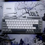 GM68-V2 Mechanical Keyboard – 68-Key Compact Layout, Hot-Swappable, Full RGB with Software, Wired Type-C (Grey & White) - Image 5