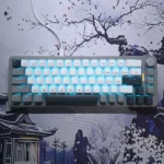 GM68-V2 Mechanical Keyboard – 68-Key Compact Layout, Hot-Swappable, Full RGB with Software, Wired Type-C (Grey & White) - Image 2