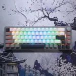 GM68-V2 Mechanical Keyboard – 68-Key Compact Layout, Hot-Swappable, Full RGB with Software, Wired Type-C (Grey & White)