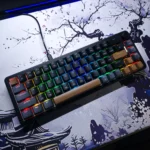 GM68-V2 Mechanical Keyboard – 68-Key Compact Layout, Hot-Swappable, Full RGB with Software, Wired Type-C (Black & Coffee) - Image 4