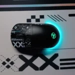 HXSJ T90 RGB Wireless Gaming Mouse – Tri-Mode BT5.3/2.4G/Wired Wireless Mouse, 3600 DPI, 1000Hz (Wired) with Rechargeable Battery (Black) - Image 2