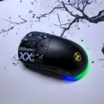 HXSJ T90 RGB Wireless Gaming Mouse – Tri-Mode BT5.3/2.4G/Wired Wireless Mouse, 3600 DPI, 1000Hz (Wired) with Rechargeable Battery (Black) - Image 2
