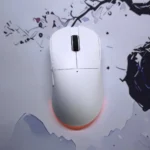 AJAZZ NJ08 Wireless Gaming Mouse – Tri-Mode (2.4G/BT/Wired), RGB Lighting, 12800 DPI, 1000Hz Polling Rate, Software Customizable (White) - Image 2