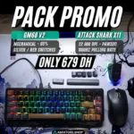 Attack Shark X11 Wireless Gaming Mouse + GM68-V2 RGB Mechanical Keyboard Combo – Tri-Mode Mouse, 68-Key Hot-Swappable Keyboard (Black & Coffee)