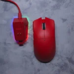 ATTACK SHARK X11 Wireless Gaming Mouse – PAW3311 Sensor, RGB Charging Dock, 22000 DPI, Tri-Mode Connection (Red) - Image 3