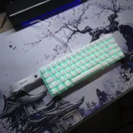 AJAZZ NK61 Mechanical Keyboard – Full RGB with Software, Hot-Swappable 61-Key Compact Design, Red Switches, Wired, Includes Keyboard Strap - Image 3