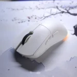 AJAZZ NJ08 Wireless Gaming Mouse – Tri-Mode (2.4G/BT/Wired), RGB Lighting, 12800 DPI, 1000Hz Polling Rate, Software Customizable (White) - Image 3