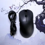 AJAZZ NJ08 Wireless Gaming Mouse – Tri-Mode (2.4G/BT/Wired), RGB Lighting, 12800 DPI, 1000Hz Polling Rate, Software Customizable (Black) - Image 4