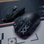 HXSJ T90 RGB Wireless Gaming Mouse – Tri-Mode BT5.3/2.4G/Wired Wireless Mouse, 3600 DPI, 1000Hz (Wired) with Rechargeable Battery (Black) - Image 5