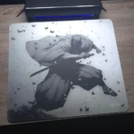 M4G Glass Mouse Pad Grey Samurai 45x40cm