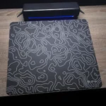 M4G Glass Mouse Pad Black Contour B1 45x40cm