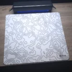 M4G Glass Mouse Pad White Contour A1 45x40cm