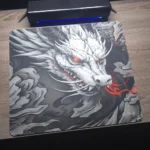 M4G Glass Mouse Pad Grey Dragon 45x40cm