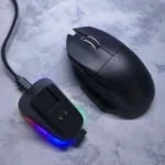 ATTACK SHARK V6 Wireless Gaming Mouse – PAW3311 Sensor, Tri-Mode Connectivity, RGB Magnetic Charging Dock, Ultra-Lightweight Design (Black)