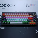 DAREU EK65G Wireless Mechanical Keyboard – 65% Compact Layout, Red Switches, 2.4GHz Wireless, RGB Lighting, Volume Control Knob