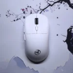 HXSJ T30 Wireless Gaming Mouse – Tri-Mode (Bluetooth / 2.4GHz / Wired), Up to 6400 DPI, Lightweight Design (White)