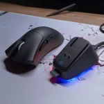 ATTACK SHARK V3PRO Ultra-Light Gaming Mouse – 25000 DPI, PAW3311 Sensor, 1000Hz, Tri-Mode with RGB Charging Dock (Black)