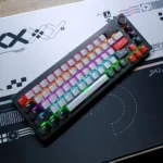 DAREU EK65G Wireless Mechanical Keyboard – 65% Compact Layout, Red Switches, 2.4GHz Wireless, RGB Lighting, Volume Control Knob - Image 2