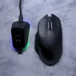 ATTACK SHARK V6 Wireless Gaming Mouse – PAW3311 Sensor, Tri-Mode Connectivity, RGB Magnetic Charging Dock, Ultra-Lightweight Design (Black) - Image 3
