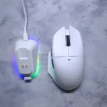 ATTACK SHARK V6 Wireless Gaming Mouse – PAW3311 Sensor, Tri-Mode Connectivity, RGB Magnetic Charging Dock, Ultra-Lightweight Design (White) - Image 3