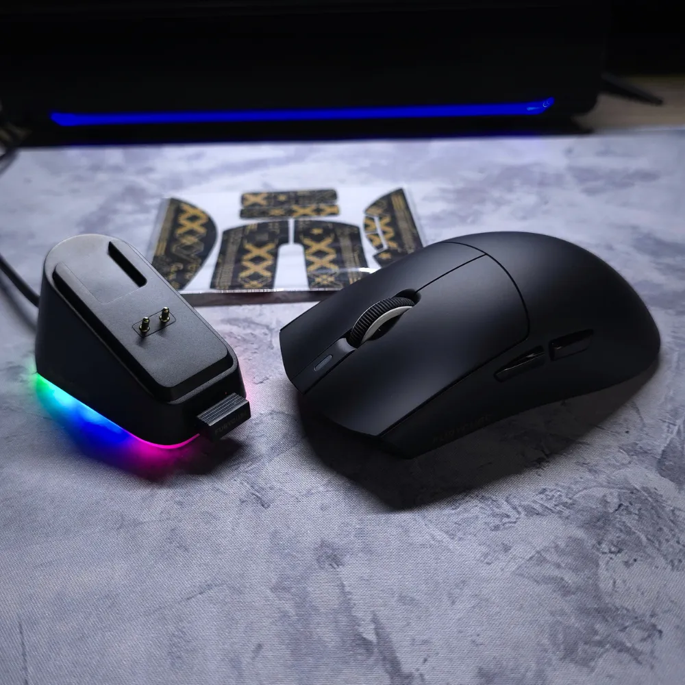 1_result G16 Pro M4G × FuryCube Wireless Gaming Mouse – PAW3311 Sensor, Up to 22000 DPI, RGB Charging Dock, Tri-Mode, Ultra-Lightweight (Black) - Image 1