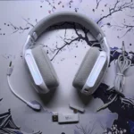 ONIKUMA GT808 Tri-Mode Wireless Gaming Headset – Bluetooth / 2.4GHz / Wired, RGB Lighting, Comfortable Design (White)
