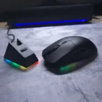 AJAZZ AJ139 V2 MC Wireless Gaming Mouse – PAW3311 Sensor, Up to 24000 DPI, Tri-Mode Connectivity, RGB Charging Dock (Black)