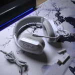 ONIKUMA GT808 Tri-Mode Wireless Gaming Headset – Bluetooth / 2.4GHz / Wired, RGB Lighting, Comfortable Design (White) - Image 2