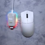 G16 Pro M4G × FuryCube Wireless Gaming Mouse – PAW3311 Sensor, Up to 22000 DPI, RGB Charging Dock, Tri-Mode, Ultra-Lightweight (White) - Image 3