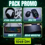 4-in-1 Gaming Setup Bundle – HXSJ T26 Wireless Mouse, Attack Shark L80PRO Wireless Headset, GM68 V2 Mechanical Keyboard & 90×40cm Mousepad (Black)