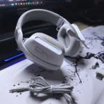 ONIKUMA GT808 Tri-Mode Wireless Gaming Headset – Bluetooth / 2.4GHz / Wired, RGB Lighting, Comfortable Design (White) - Image 3