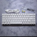 AFGVK 68 Gaming Keyboard – 68-Key Compact Layout, Linear Hall Effect Switches, Full RGB, Wired USB Type-C (White Contour) - Image 4